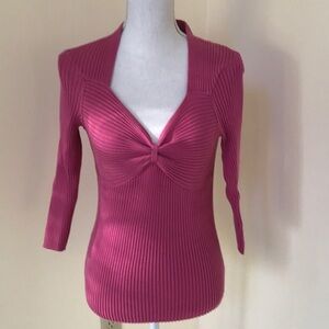 NWT! Isabella Rodriguez violet Ribbed sweater